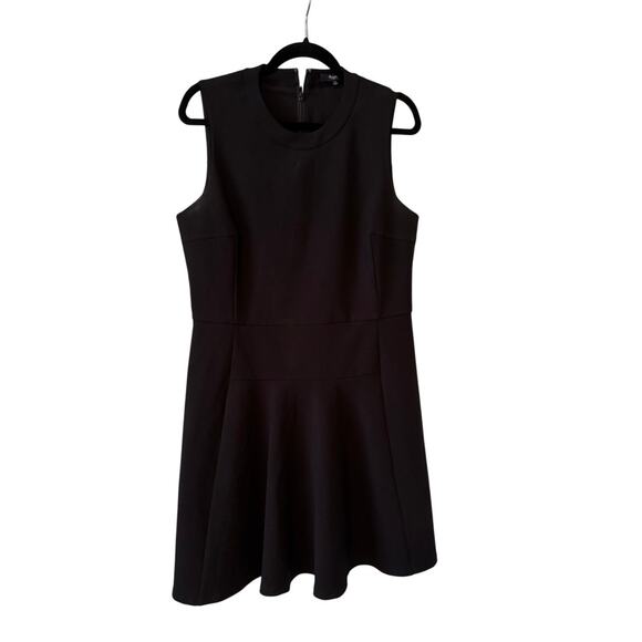 Madewell Black Mini Fit and Flare Dress - Size 12 - Picture 2 of 3